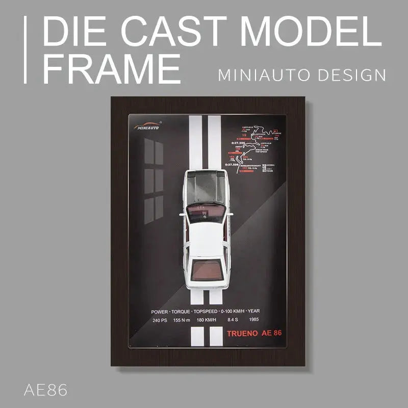 AE86 3D Wooden Car Frame – JDM Wall Art by Frameworld Frameworld