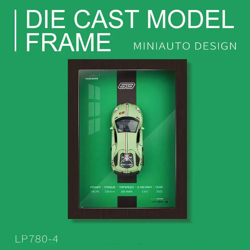 LP 780-4 Lamborghini 3D Car Frame – Luxury Wall Art | Frameworld Frameworld