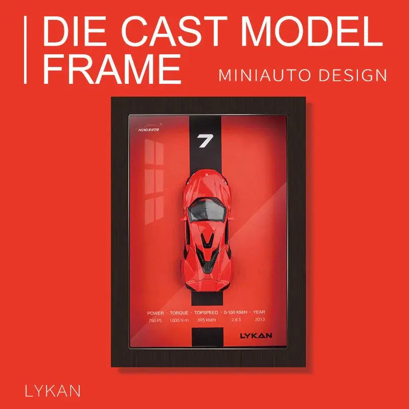 Lykan 3D Wooden Car Frame – Premium Wall Decor | Frameworld Frameworld