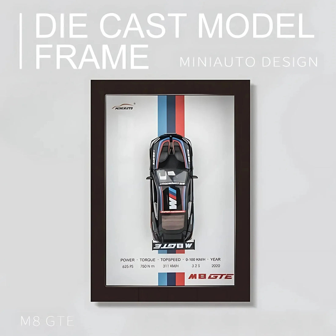 BMW M8 GTA – 3D Wooden Car Frame | Frameworld Frameworld