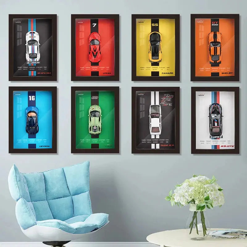 Veyron 3D Wooden Car Frame – Luxury Wall Art for Car Lovers | Frameworld Frameworld