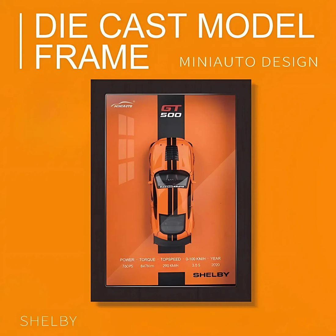 Ford Mustang 3D Car Frame – Iconic Wall Art | Frameworld Frameworld